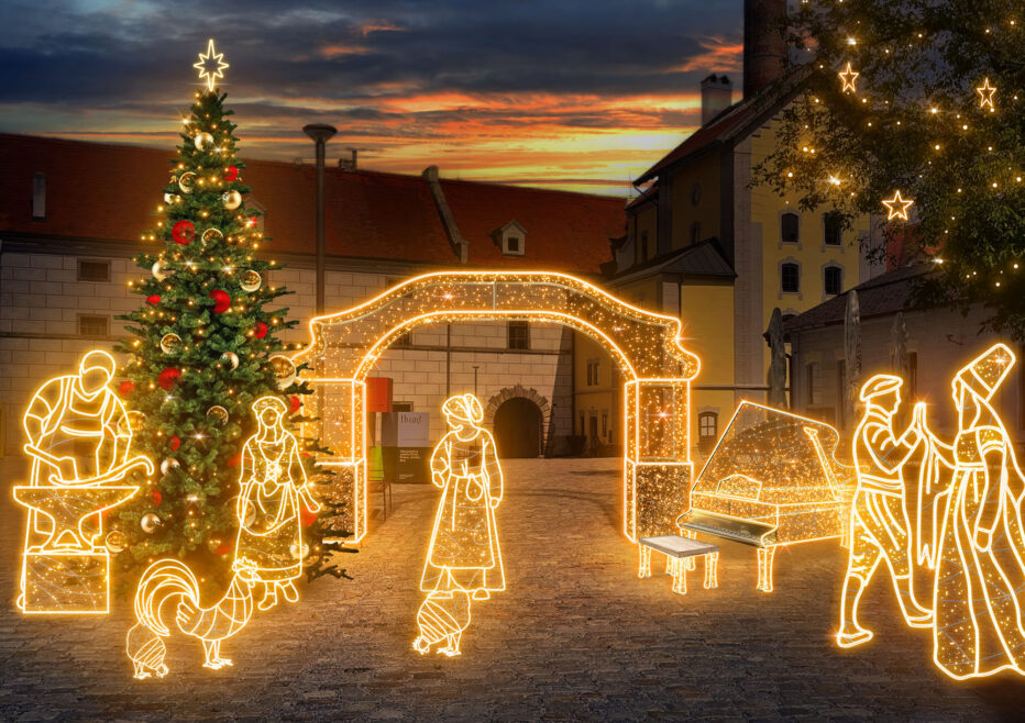 Světelný park rozzáří Český Krumlov